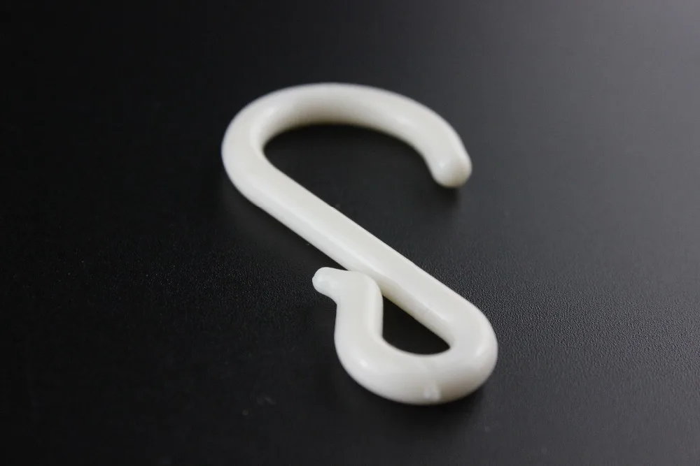 510 pcs plastic S hook for clip hanger strip Supermarket Retail Display