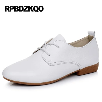 

Chinese Round Toe White Women Lace Up Designer Shoes China Large Size Plus Flats 11 Ladies 10 Comfortable European Fashion