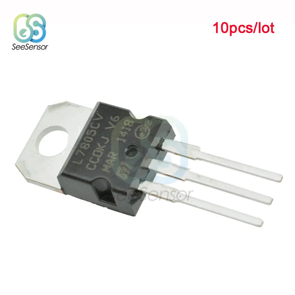 

10 шт./лот LM7805 L7805 7805 регулятор напряжения IC 5 V 1.5A TO-220