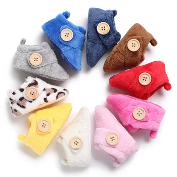 

Brand New Newborn Toddler Infant Kids Baby Girls Boys Snow Shoes Winter Soft Sole Prewalker Crib Plush Boots Wholesale