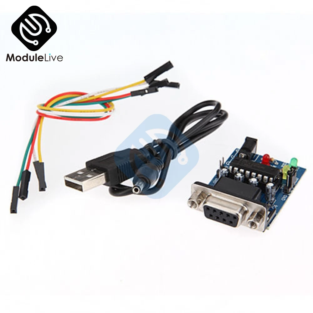 Плата модуля преобразователя RS232 в TTL COM серийный MAX232 MAX232CPE чип передачи ATMEGA16