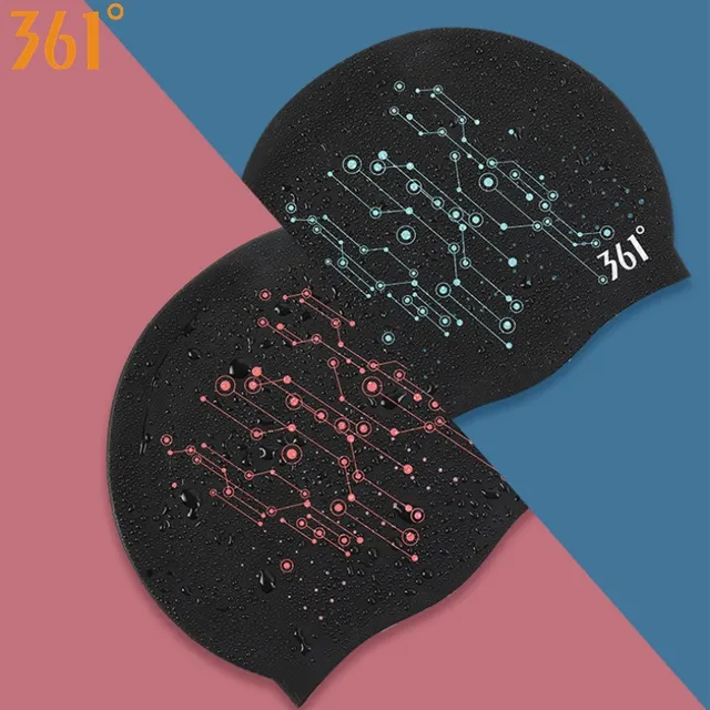 US $4.76 361 Unisex Swim Caps Waterproof Silicone Swimming Cap for Men Women Professional Pool Swimming Acce