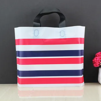 

25pcs/lot piano pattern large gift bag portable small clothes plastic storage colour bag boutique bag cloth Wholesale gift bag