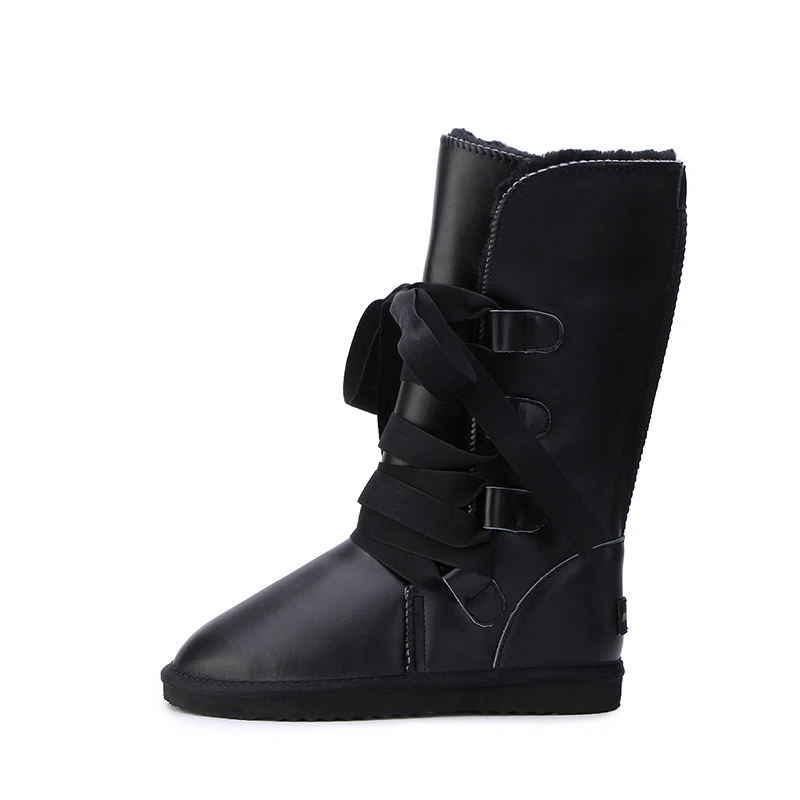 MBR FORCE/классические женские зимние ботинки из натуральной воловьей кожи в австралийском стиле; зимние ботинки на меху; водонепроницаемые женские высокие ботинки