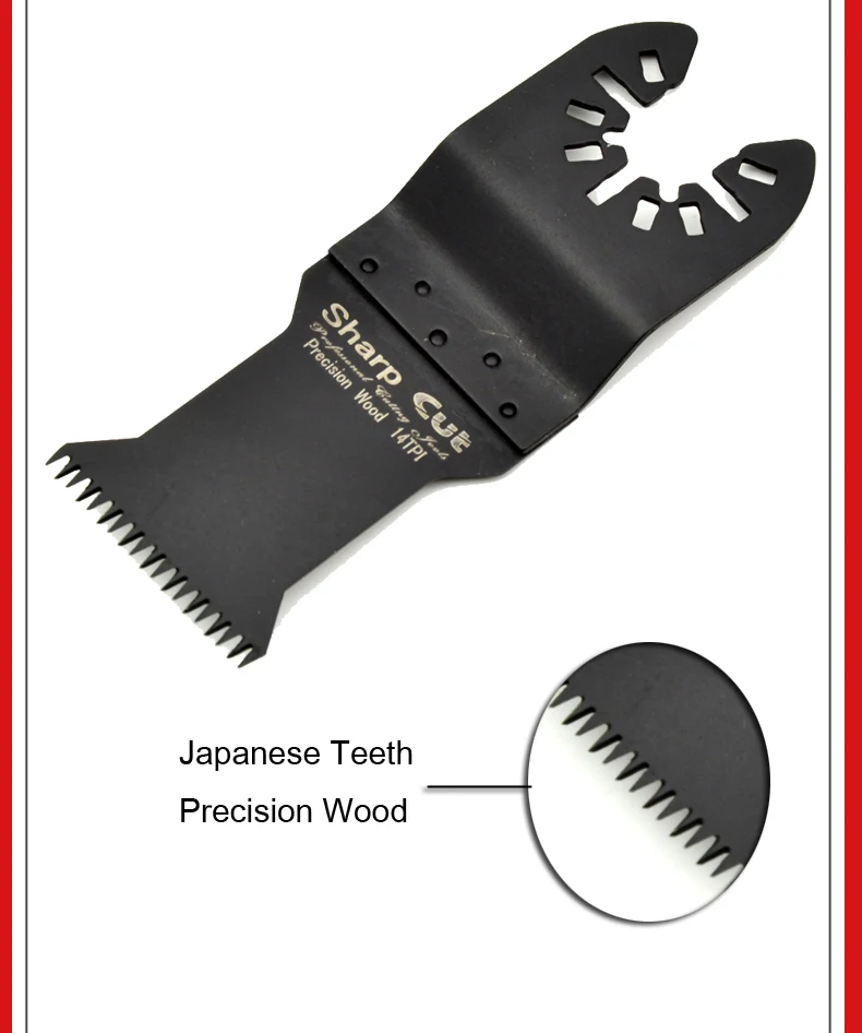 Бесплатная доставка: 20% скидка 28 мм нестандартные японские зубы прямого типа Осциллирующий Инструмент пилы для точной резки древесины