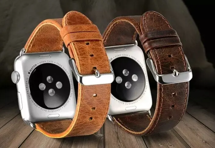 Классический 42 мм 38 из натуральной кожи петлевой для Apple Watch группа 40 44 ремешок iWatch