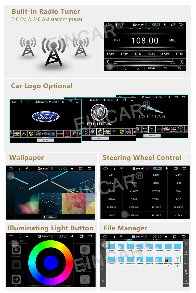Discount Free Front and Back up Camera+Double Din 7