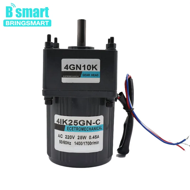 

4IK25GN-C Motor Single Phase AC Gear Motor 220V 25W Reversible Motor With Capacitor Use For Dining Table etc.