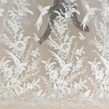 

High Quality Embroidery Bird Lace Fabric New Design Wedding Lace