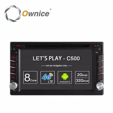 Ownice C500 Quad Core Android 6,0 2 GB unidad de cabeza RAM coche DVD GPS navegación coche Radio Estéreo Universal intercambiable jugador