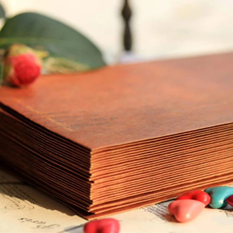 

4Pcs/Lot Brown Color Vintage Kraft Wax Envelopes Envelope Postcard Cover Retro Stationery Zakka Gift E2026