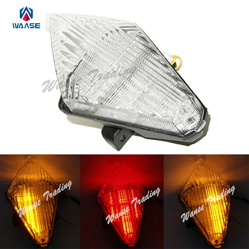 waase Rear Taillight Tail Brake Turn Signals Blinker Indicator Integrated Led Light font b Lamp b