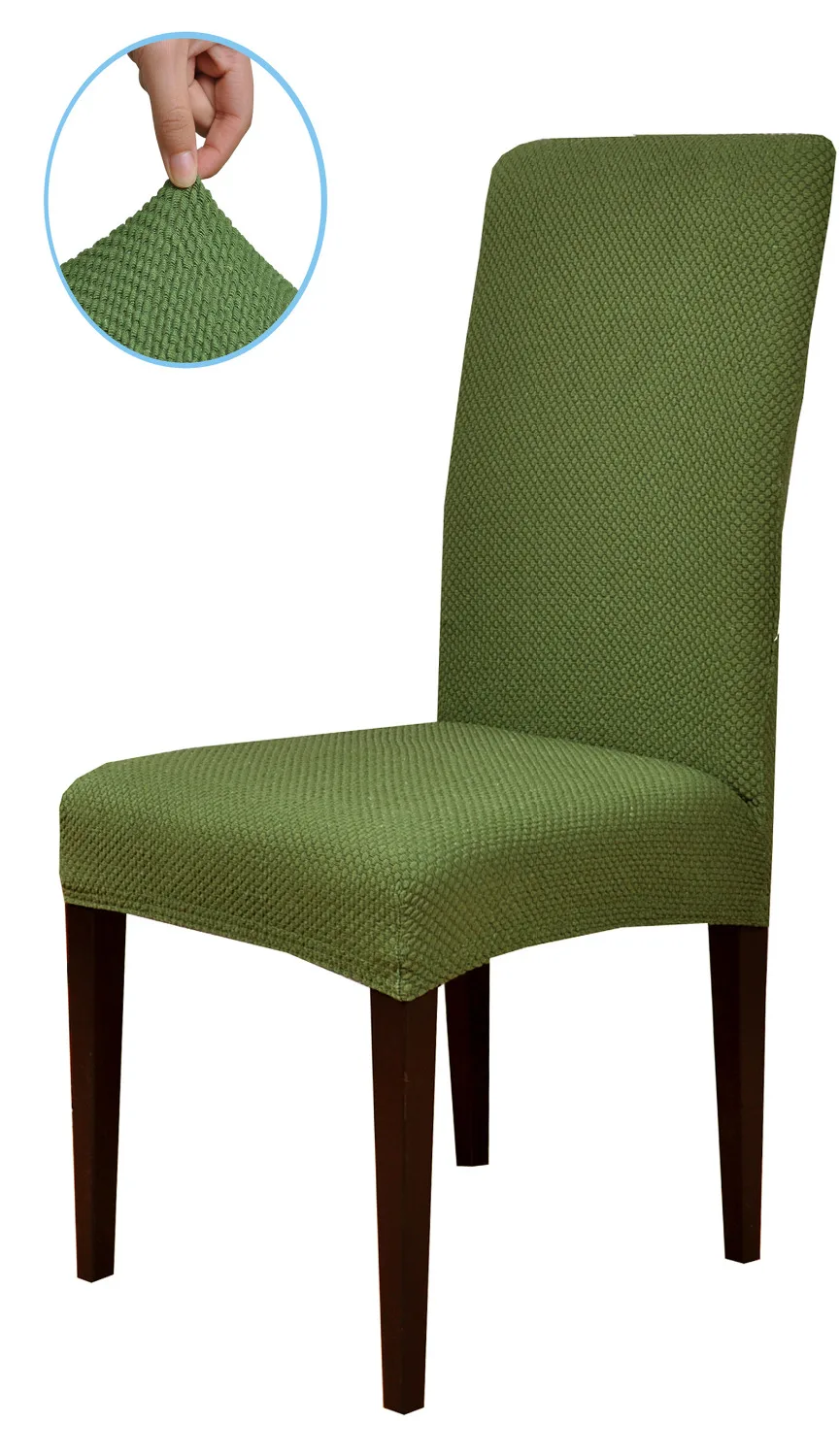 TIKAMI Dining Room Jacquard Diamonds Polyester Spandex Fabric Chair