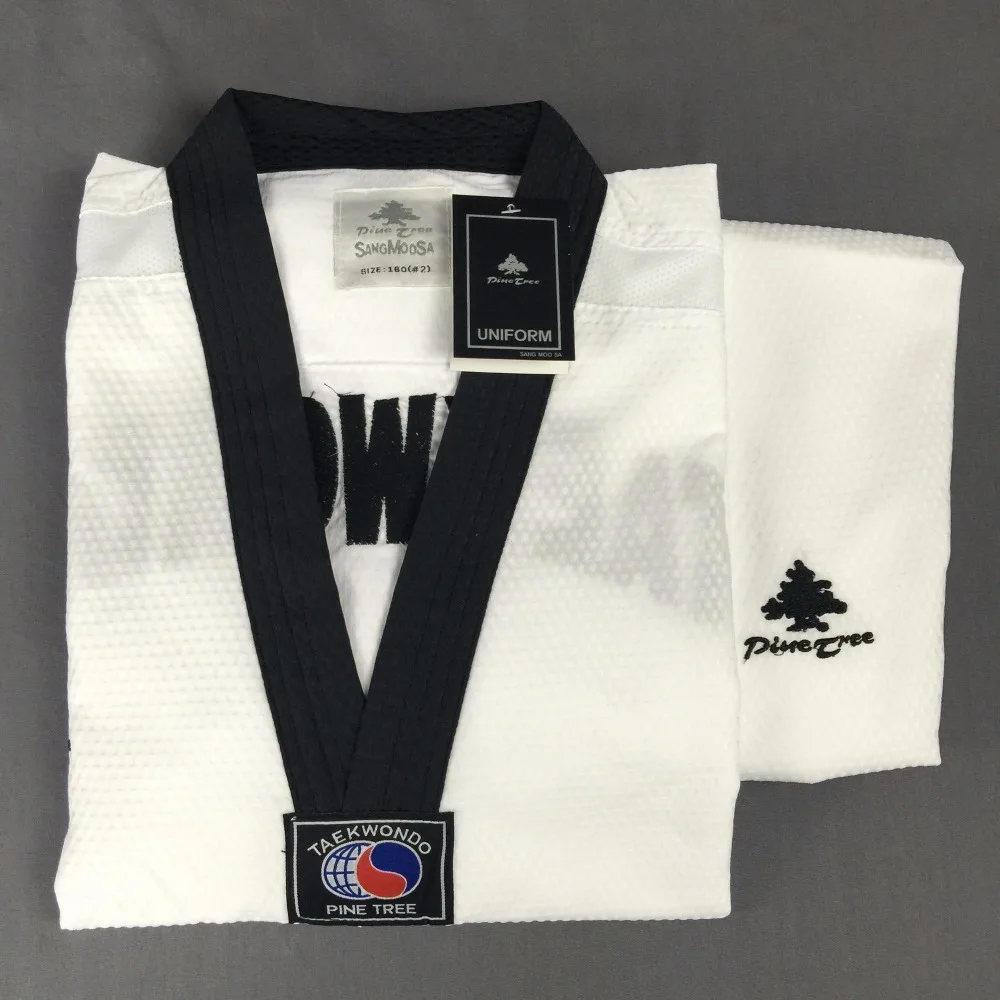 Breathable Pine tree SANG MOO SA taekwondo doboks Original good quality ...