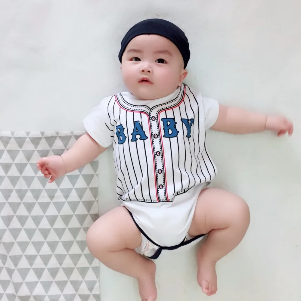 Summer Newborn Baby Rompers Cute Sport Basketball Baby Clothes Cotton