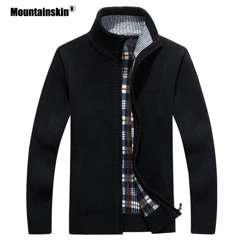 Mountainskin Men's Sweaters Autumn Winter Warm Thick Velvet Sweater Jackets Cardigan Coats Male Clothing Casual Knitwear SA597 Mountainskin Men's Sweaters Autumn Winter Warm Thick Velvet Sweater Jackets Cardigan Coats Male Clothing Casual Knitwear SA597