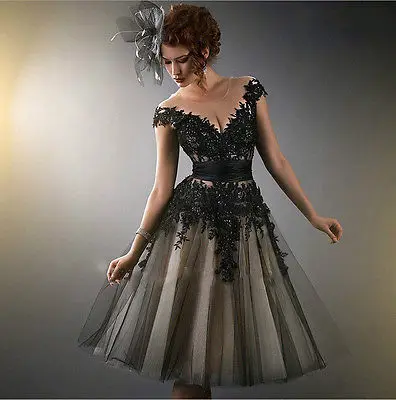 Новое Сексуальное Женское кружевное черное вечернее бальное платье для выпускного вечера