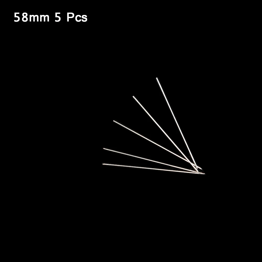 58MM(2.28in) 5Pcs WLYeeS 5 шт. изогнутые иглы для бисероплетения, инструменты из нержавеющей стали, булавки для плетения бусин, шнур, легкое Изготовление ювелирных изделий - Цвет: 58MM(2.28in) 5Pcs