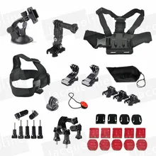 JACQUELINE for Accessories Kit for Gopro HD hero 5 4 3+ 3 2 SJCAM sj4000 sj5000 sj6000 /EKEN H9R H9/SOOCOO/Xiaomi yi