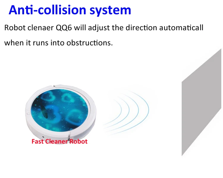 Wifi смартфон приложение управление самый мощный маленький пылесос-робот QQ6 с баком для воды мокрого и сухого хандинга, литиевая батарея