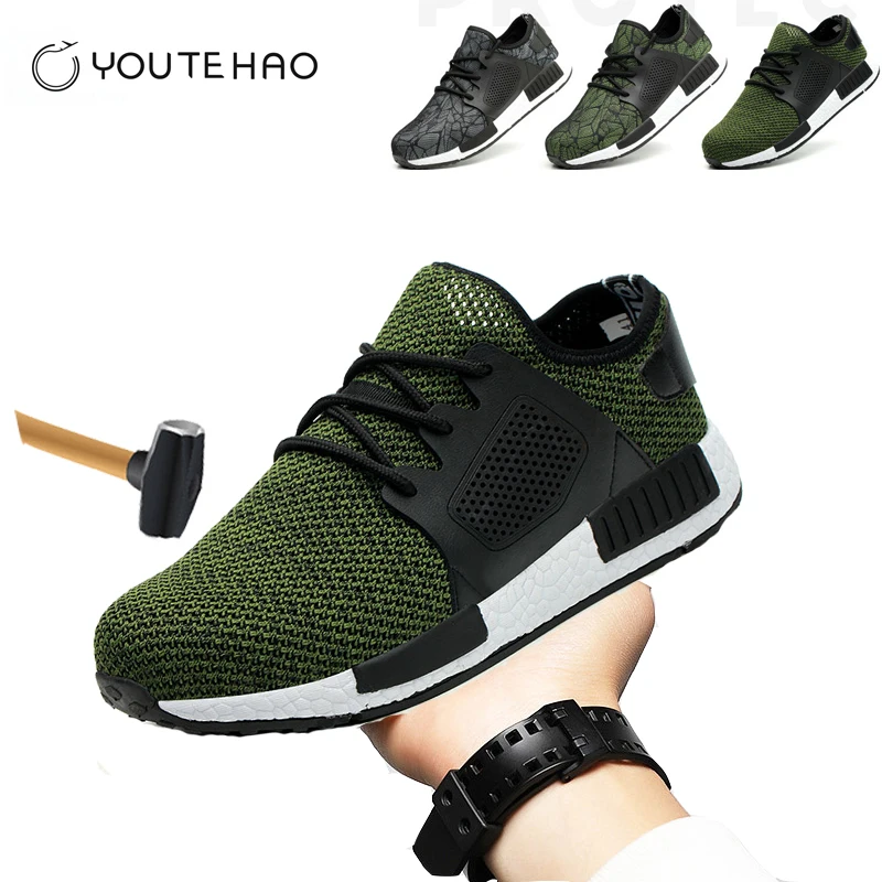 

Steel toe safety protector shoes oil-resistant electric welder protective boots plus size36-46