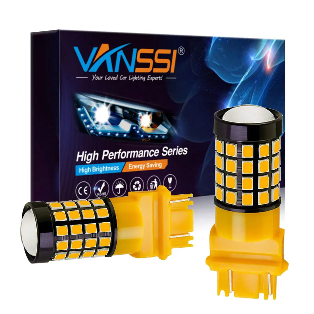 

2x Extremely Bright 1600Lm 3157 4157 3357 3457 3156 3056 3057 3157NA LED Bulbs Turn Signal Tail Brake Stop Light White Amber