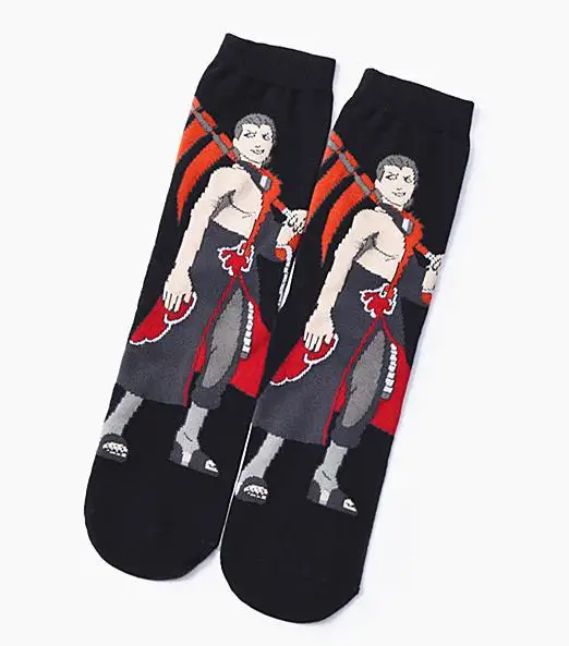 1 пара носков для косплея Аниме Наруто модные забавные мужские носки с героями