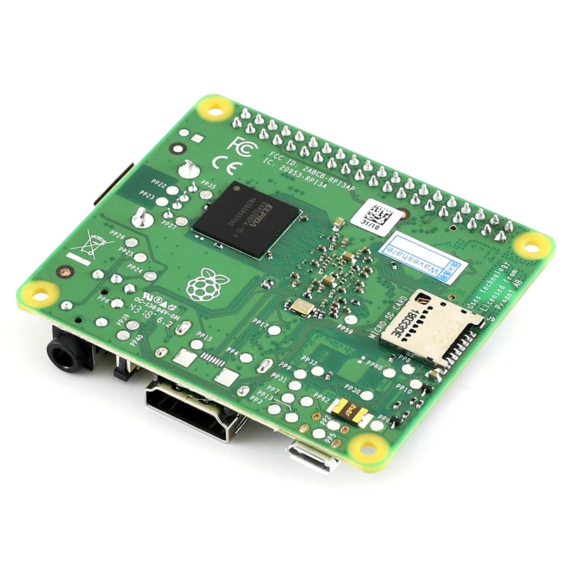 Последняя модель Raspberry Pi 3 A+ RPI 3 A plus с 512 Мб ARM 1,4 ГГц ARM Cortex-A53 с поддержкой Wi-Fi 2,4 ГГц и Bluetooth 4,2