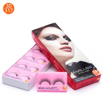 

Synthetic Fiber 3D False Eyelashes CrissCross Full Strip Lashes Soft Fake Eye Lashes For Makeup 1 Pair Package