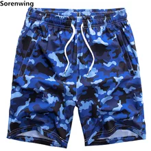 Мужские пляжные шорты с камуфляжным принтом мужские быстросохнущие пляжные шорты Шорты повседневные шорты-бермуды 8XL 8853