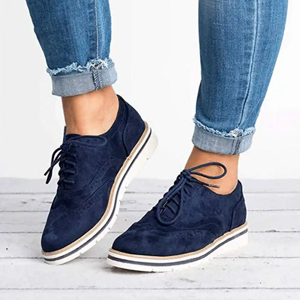 ladies lace up oxfords