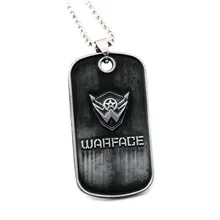 Новая Мода высокое качество Warface колье ожерелье брелок металлический Dog Tag кулон ожерелье s Аксессуары для игр ювелирные изделия для фанатов