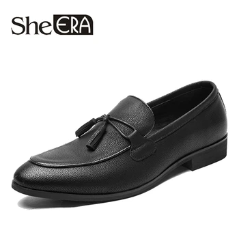 

She ERA Casual PU Leather Loafer Shoes Men Soft Comfortable Driving Shoes Men Moccasins Footwear Mokasin Kasual For Men Schoenen