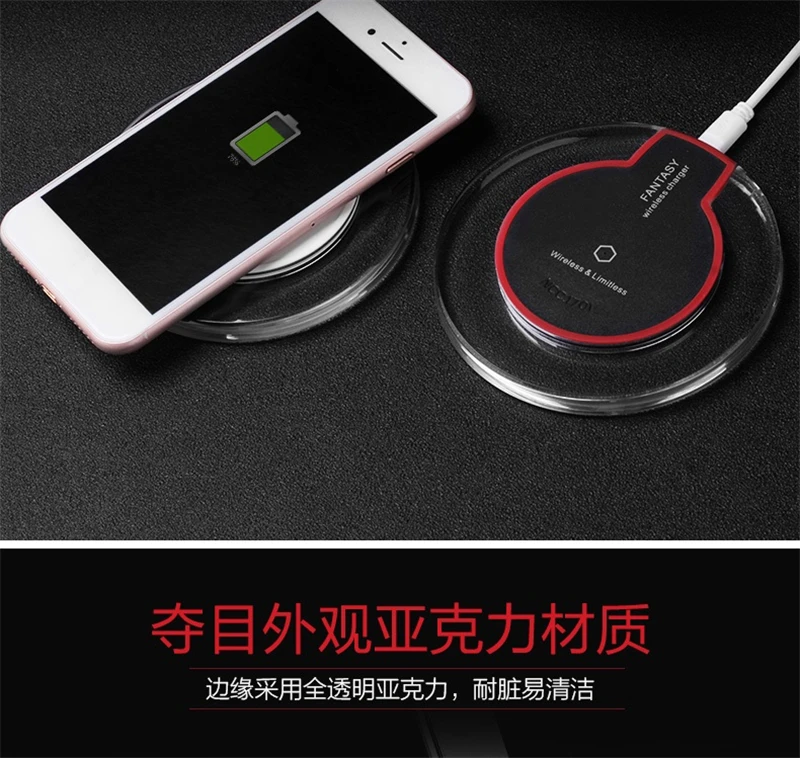 QI Беспроводное зарядное устройство для samsung Galaxy S8 для samsung S7, беспроводное зарядное устройство для телефона, быстрая зарядка для iPhone 8 X, универсальное USB