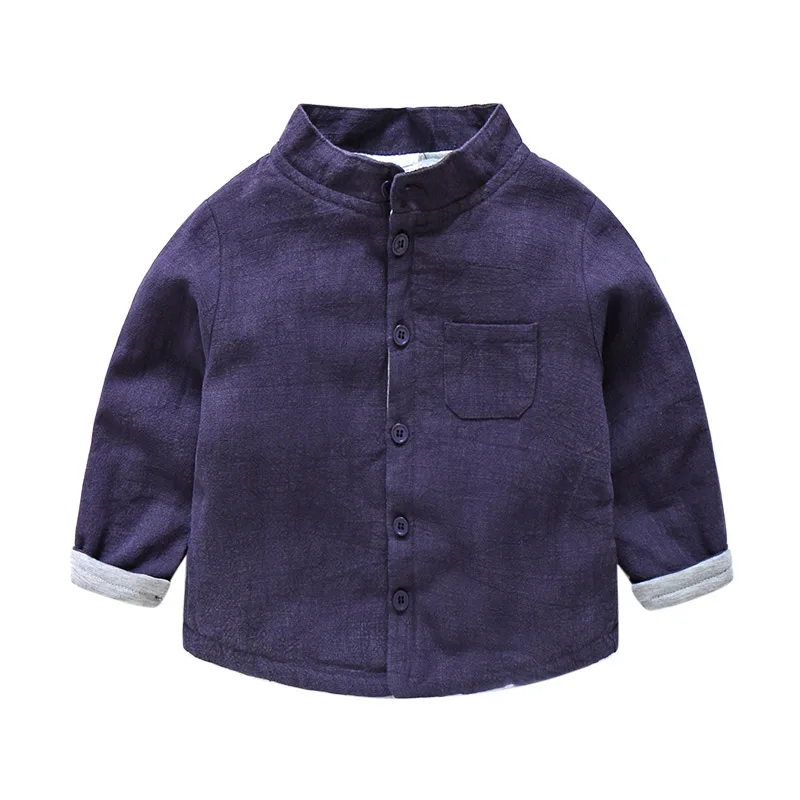 Baby boy collar shirt Spring autumn winter new boy solid baby kids Blouse boy Long Sleeve shirts