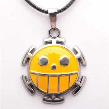

New Arrival ONE PIECE Pendant Smiling Face Necklace Fashion Cut Necklace For Women&Men Wholesale 10pcs/lot Size 3*3cm