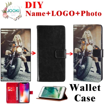 

Mi A2 pro DIY Customized Cover For Xiaomi Mi 6X Wallet Leather Pouch Case For Xiaomi Mi A2 MiPlay Flip Cover Mi Mix 2S