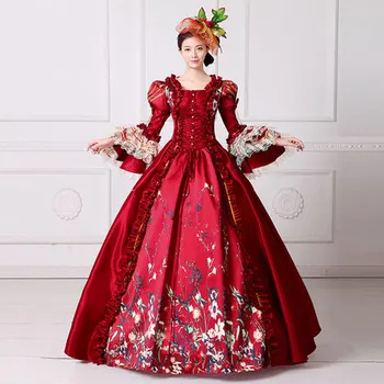

red bubble venice carnival queen ball gown princess medieval dress Renaissance Gown Victoria/Antoinette/ball gown/Belle Ball