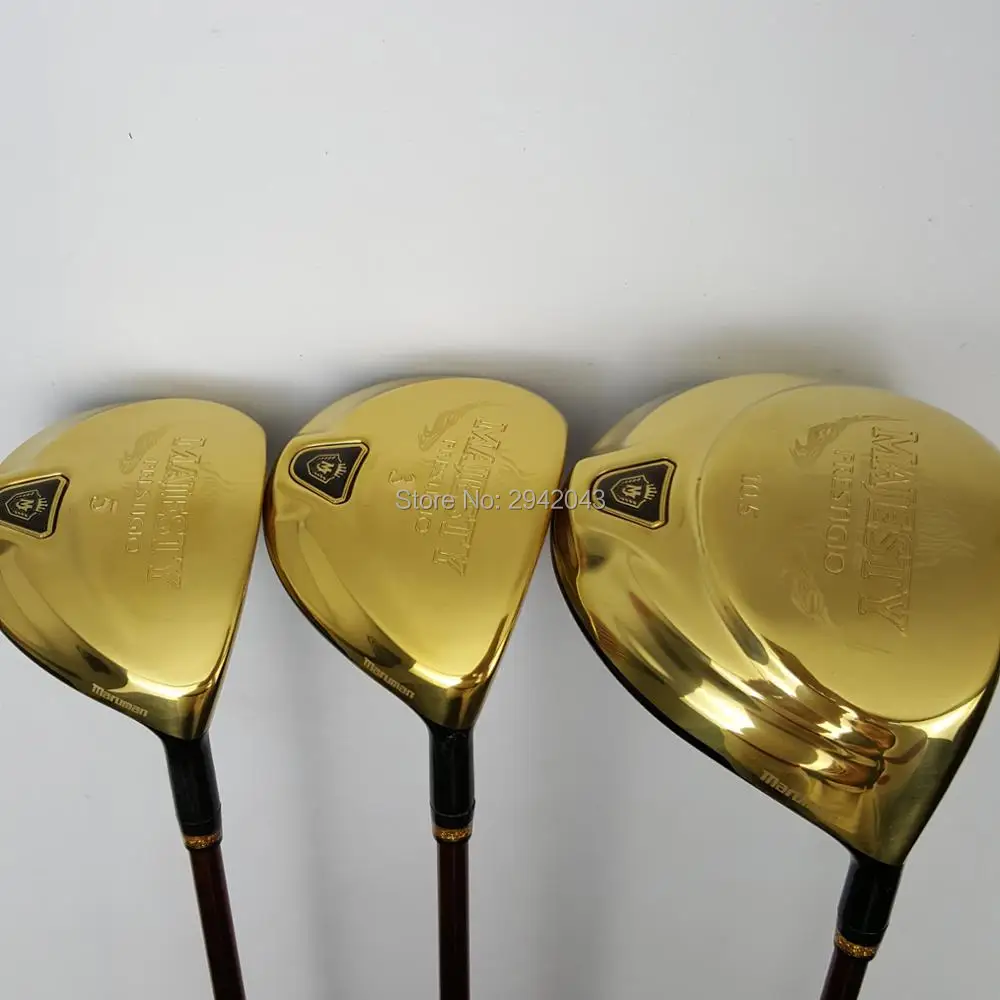 

Golf Clubs Maruman Majesty Prestigio 9 10.5 driver 3# 5# fairway wood Complete Set Graphite Golf shaft wood headcover