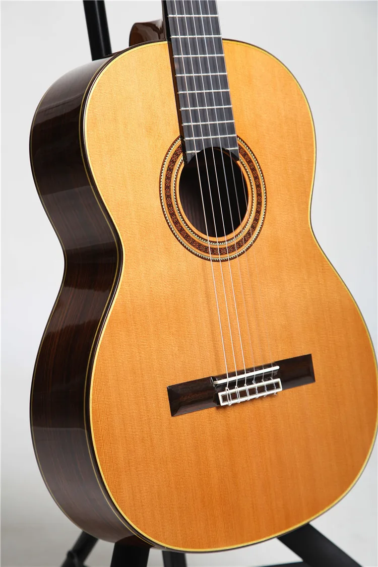 Professional Handmade 39 inch Full Solid Acoustic Classical guitar With Cedar Top/ Solid Rosewood Body +Hard Case,Gloss Professional Handmade 39 inch Full Solid Acoustic Classical guitar With Cedar Top/ Solid Rosewood Body +Hard Case,Gloss