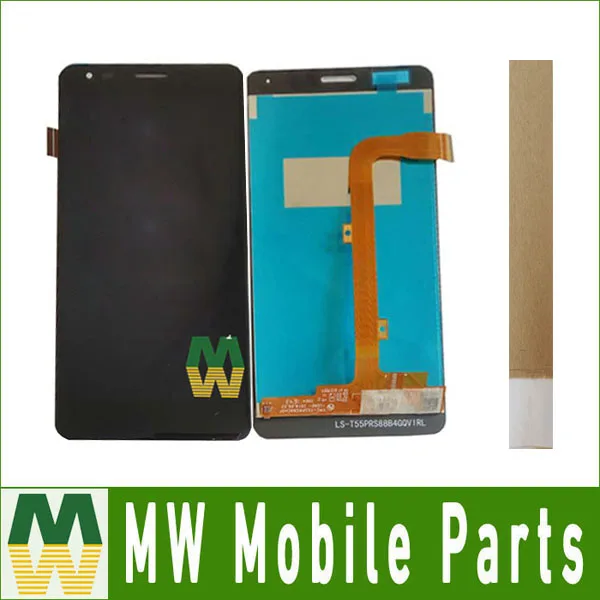 

1PC/Lot High Quality 5.5"For Wileyfox Spark X Lcd Screen Display + Touch Screen Assembly Black White Color with Tape