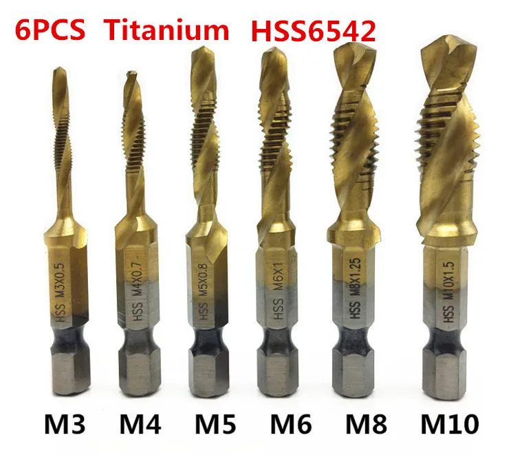 3 PCS COUNTERSINK DRILL BIT SET DEBURRING METAL WOOD PLASTIC HEX SHANK SET TOOL