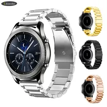 22 мм ремешок для Galaxy watch 46 мм samsung gear S3 Frontier ремешок из нержавеющей стали металлический браслет huawei часы GT ремешок gear S 3 46