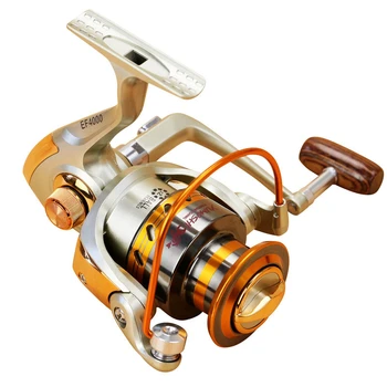 

Hot Sale 12BB Spinning Fishing Reel 4000 EF Series Aluminum Spool Gear Ratio 5.2:1 Mini Wheel To Spinning Ocean Fishing Gear