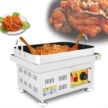 

Korean Style Fried Rice Cake Machine Sauted Rice Cake Desktop Electric Grill Heating Teppanyaki Korean Snack Equipment NP-450