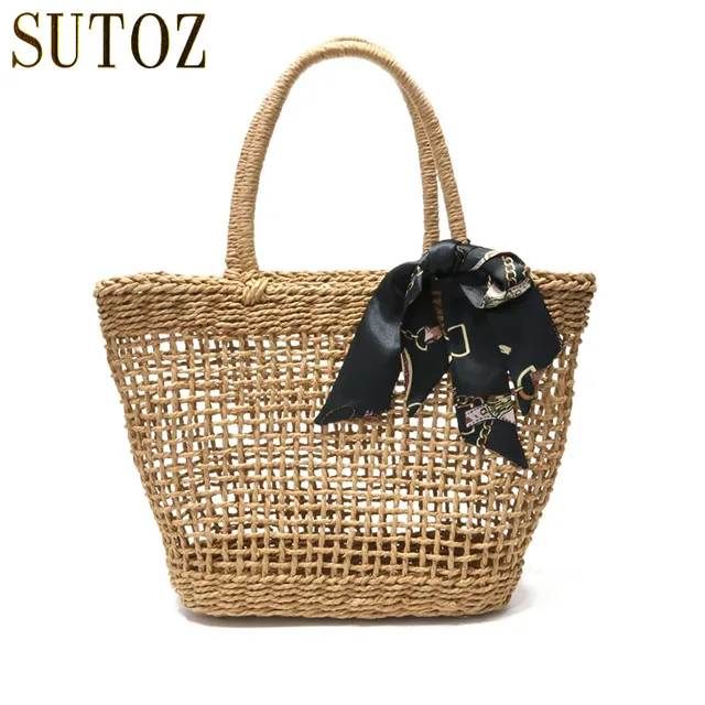 Bohemian Straw Bags Woven Women S Handbags Designer Beach Bag Summer Bohemian Straw Bags Woven Women S Handbags Designer Beach Bag Summer Travel Totes Las Handbag Knitting Ping