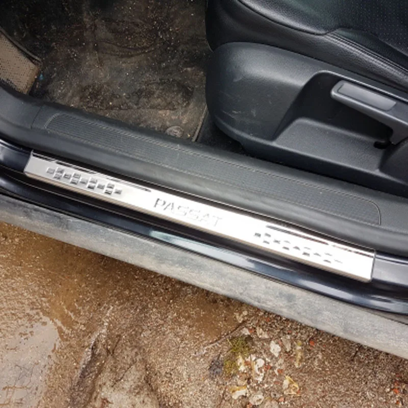 Накладка на порог двери полосы для Volkswagen PASSAT B6 B7 B7.5 7,5 3c седан вариант 2011 Автомобиль Стайлинг Аксессуары 4 шт