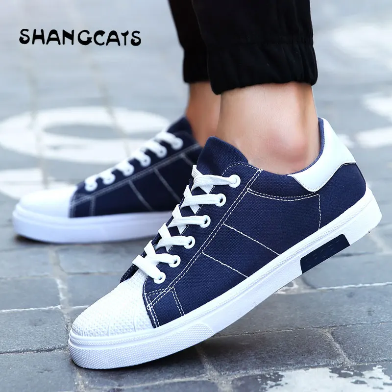 black striped vulcanized sneakers