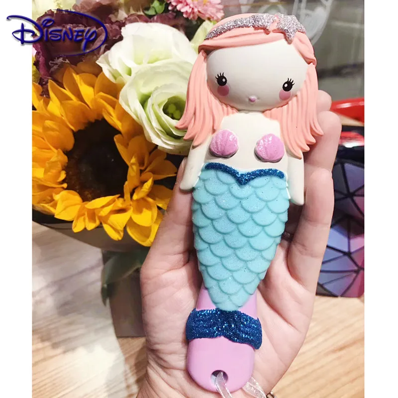 Disney Frozen Princess Comb Kids Gentle Anti-static for Girl 3D Princess Frozen Hair Brushes Mermaid Ariel Handle Hair Comb