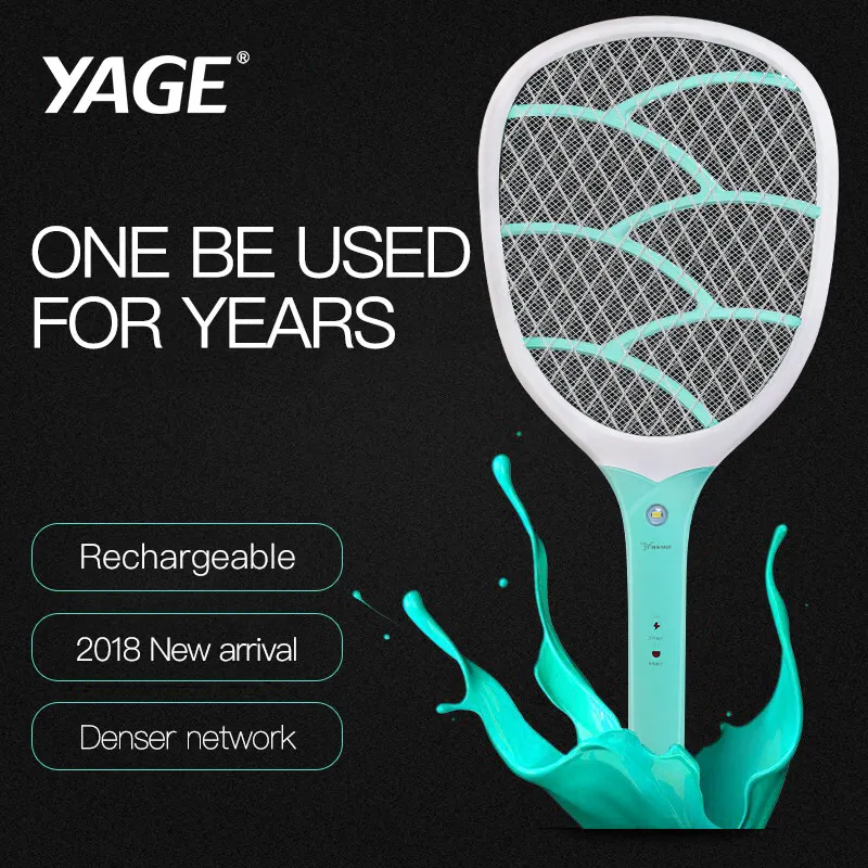 

YAGE 400mAh Battery USB Electric Mosquito Swatter Repellent Bug Insect Reject Killers Pest Reject Racket Trap Anti Mosquito Fly